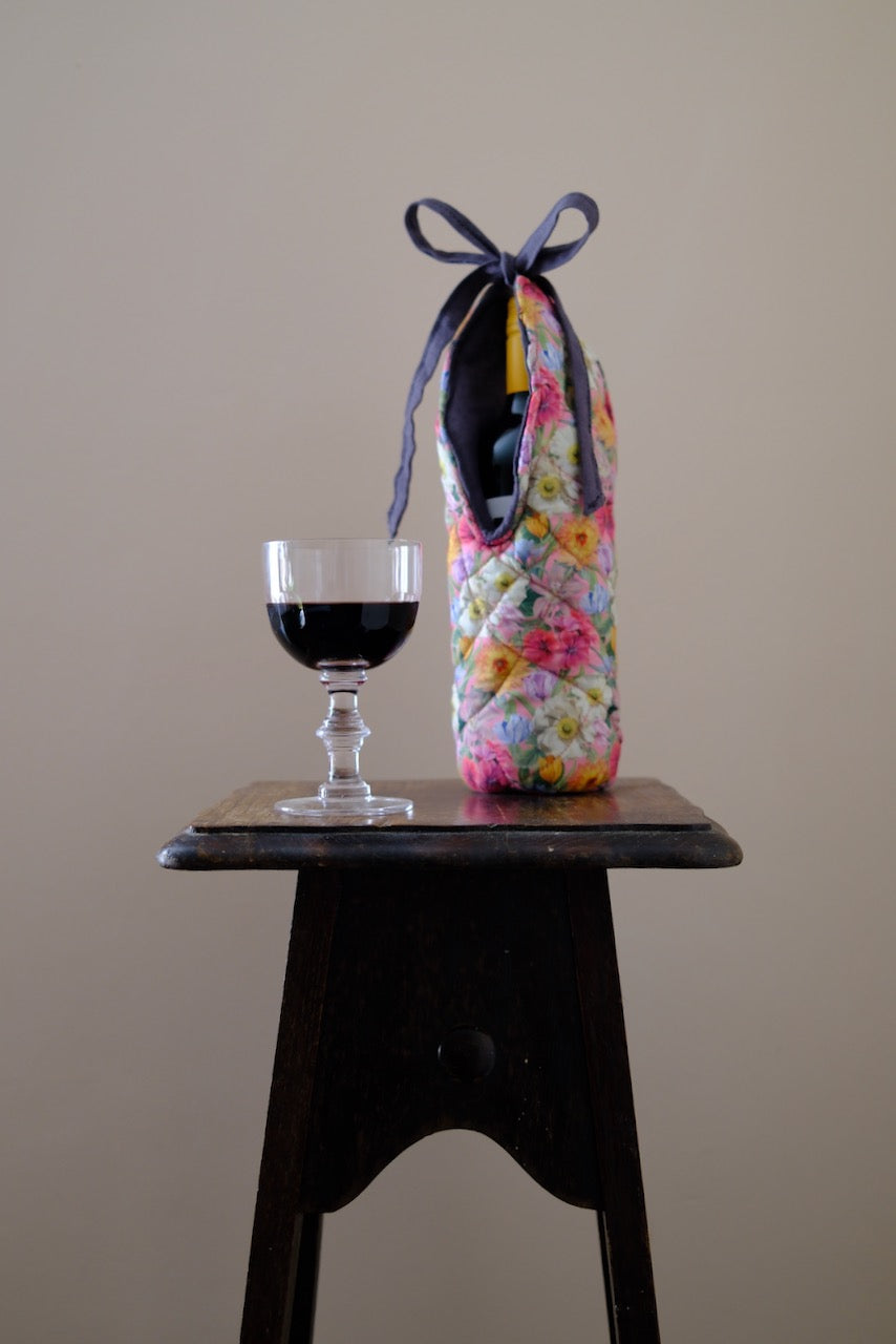 Melody Bloom Liberty Print Quilted Bottle Sleeve