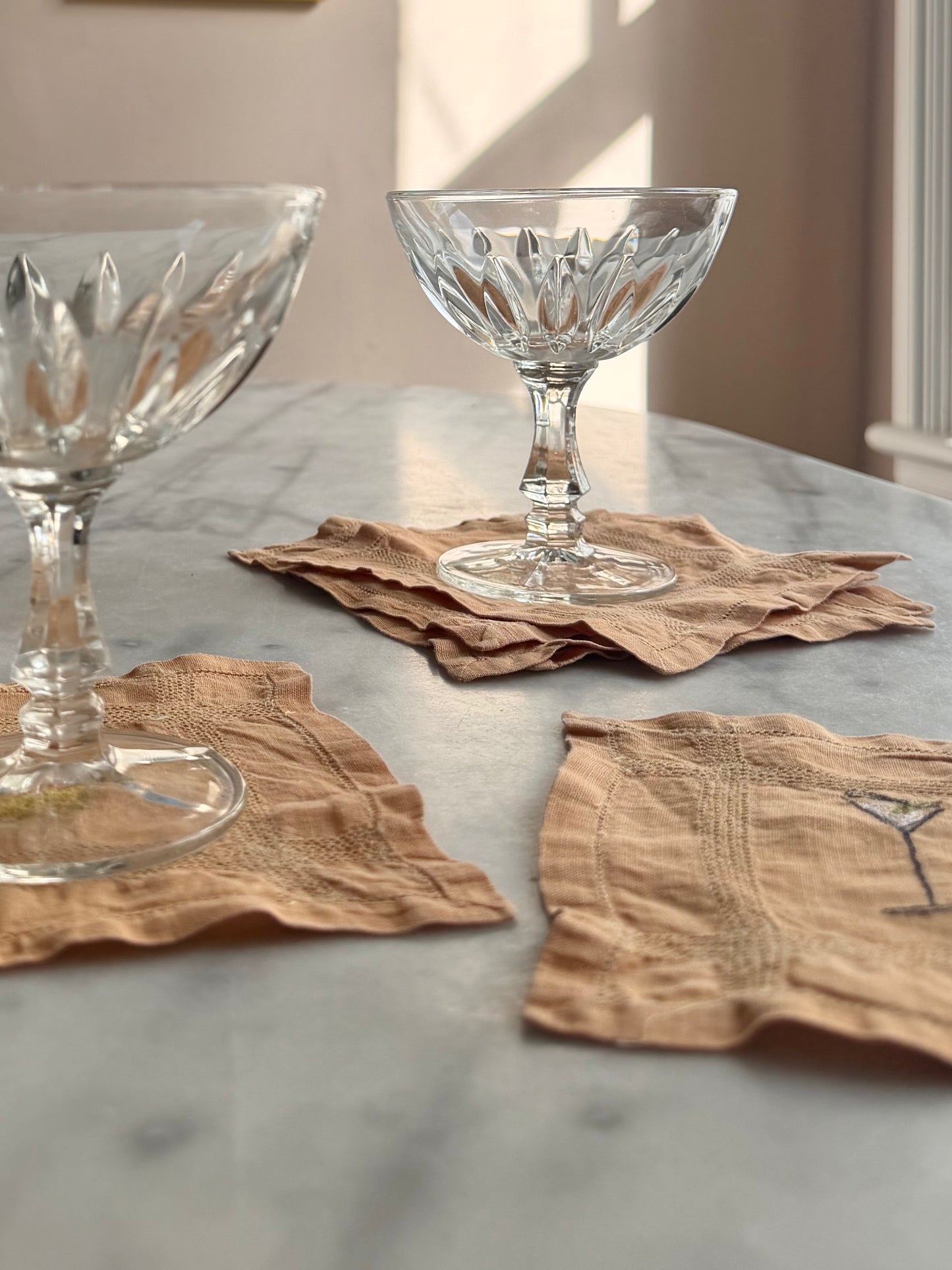 Embroidered Cocktail Napkins