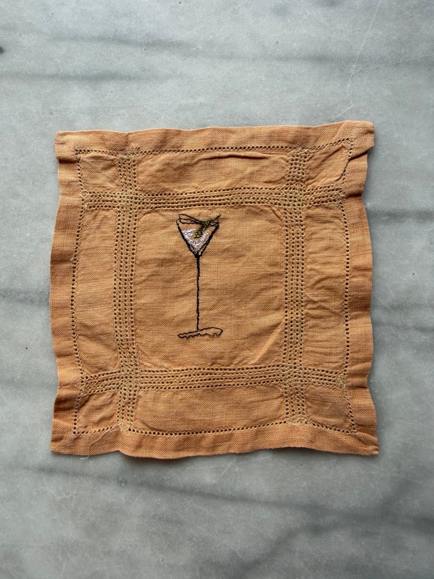 Embroidered Cocktail Napkins