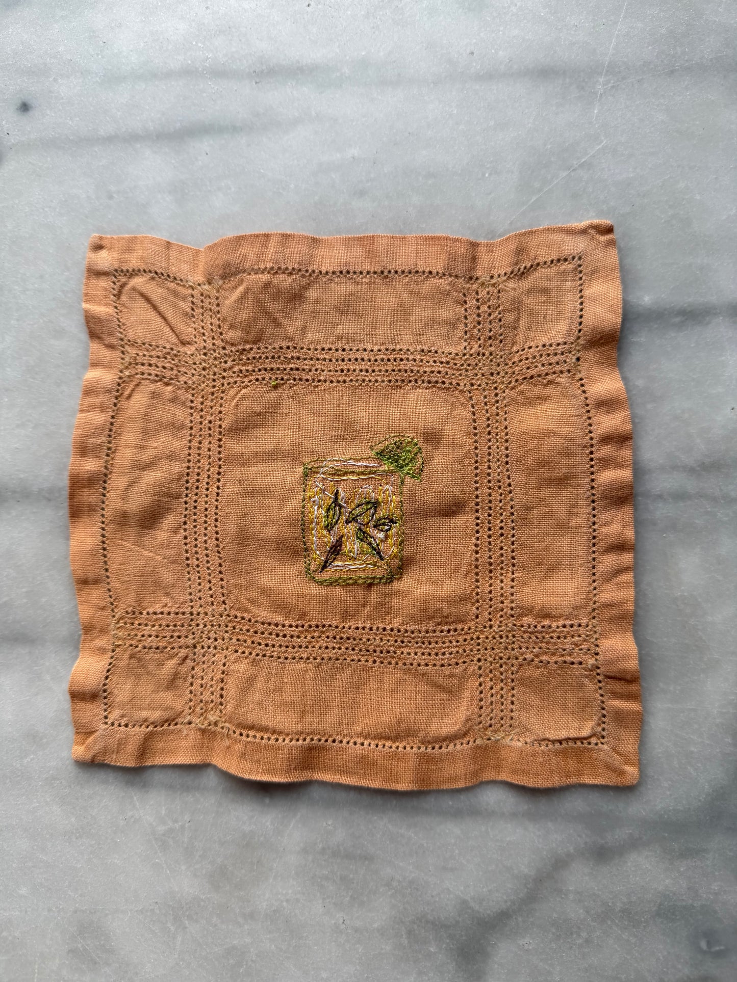 Embroidered Cocktail Napkins