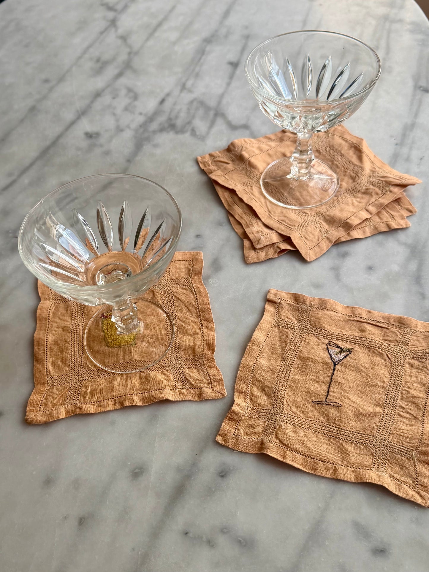 Embroidered Cocktail Napkins